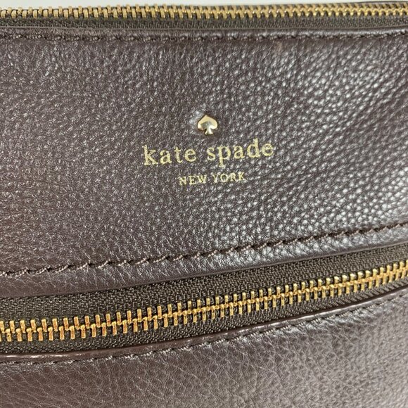 Kate Spade NY Cobble Hill Lielie Shoulder Handbag Brown Pebbled Leather NO Strap - Picture 2 of 9